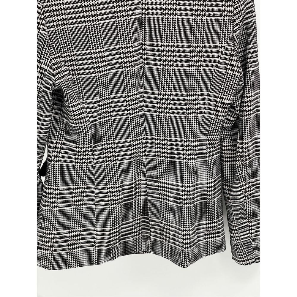 Elie Tahari Blazer Women's Size 6 Houndstooth Black White - Picture 7 of 14